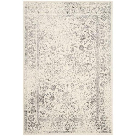 Safavieh 10 x 10 ft. Adirondack Power Loomed Square Area RugIvory & Silver ADR109C-10SQ